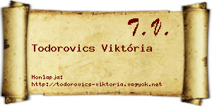 Todorovics Viktória névjegykártya