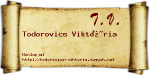 Todorovics Viktória névjegykártya